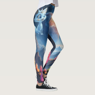Star Whisper Fox – Keeper of Crystal Light.  Leggings