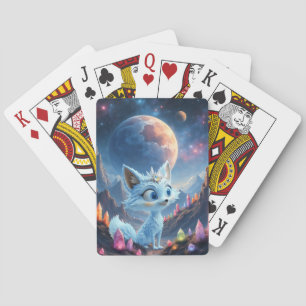 Star Whisper Fox – Keeper of Crystal Light. Playing Cards