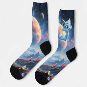 Star Whisper Fox – Keeper of Crystal Light. Socks