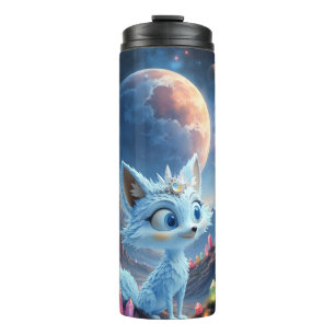 Star Whisper Fox – Keeper of Crystal Light. Thermal Tumbler