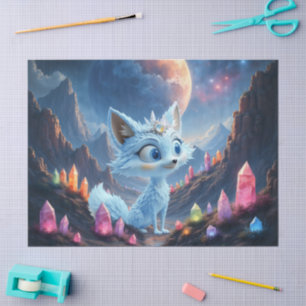 Star Whisper Fox – Keeper of Crystal Light. Tissue Paper