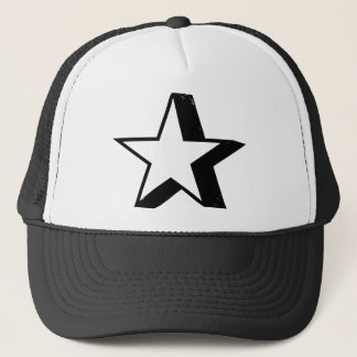 Star with Heavy Drop Shadow Trucker Hat
