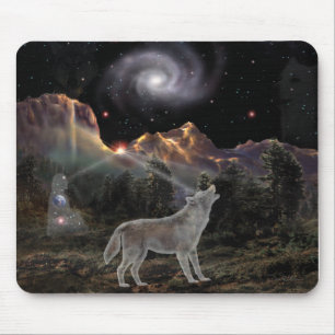 Star Wolf Mouse Mat