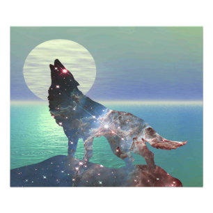 Star Wolf Photo Print