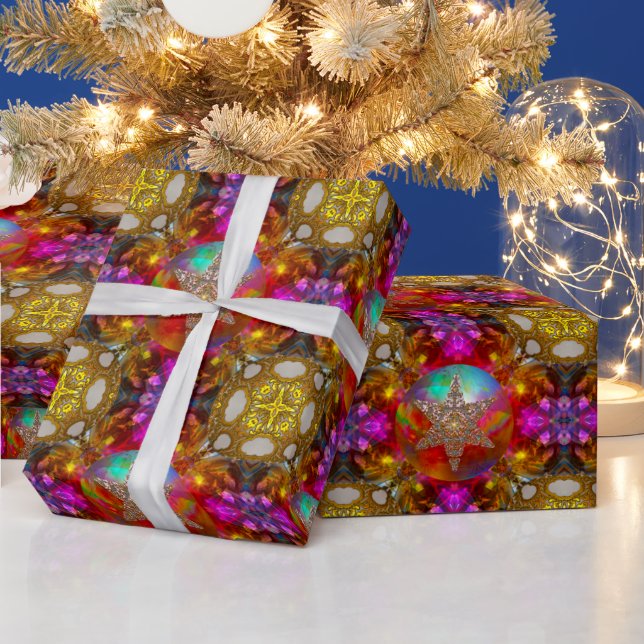 Star Wonder Christmas Elegant Designer  Wrapping Paper (Holidays)