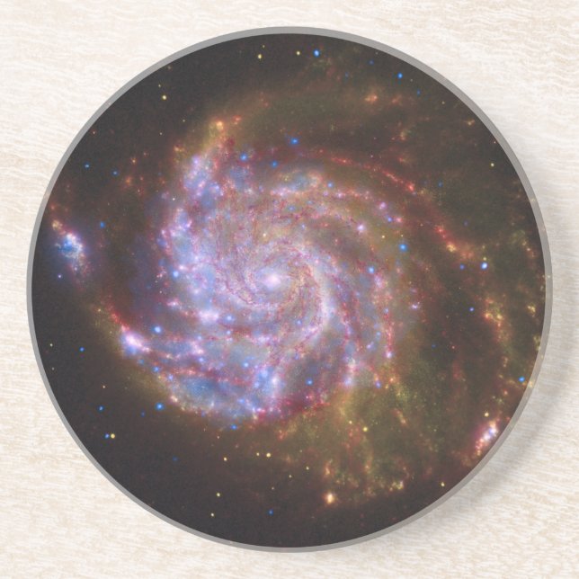 Starbirth in the Pinwheel:  M101 Galaxy Coaster (Front)