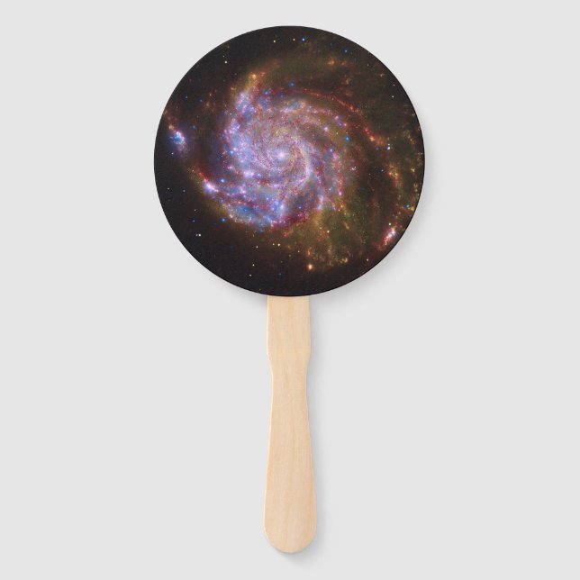 Starbirth in the Pinwheel:  M101 Galaxy Hand Fan (Front)