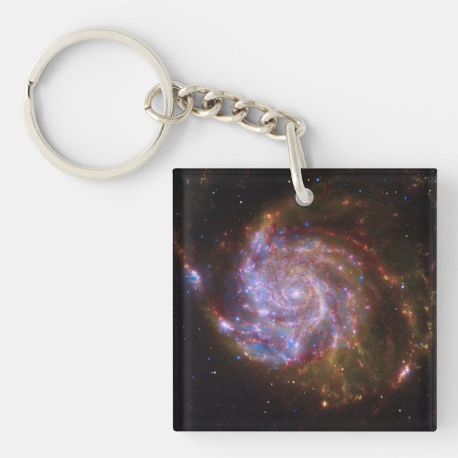Starbirth in the Pinwheel:  M101 Galaxy Key Ring (Front)
