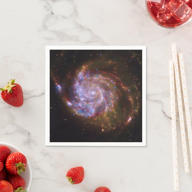 Starbirth in the Pinwheel:  M101 Galaxy Napkin (Insitu)