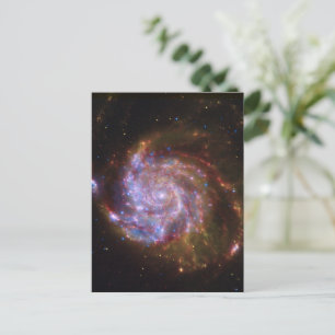 Starbirth in the Pinwheel:  M101 Galaxy Postcard