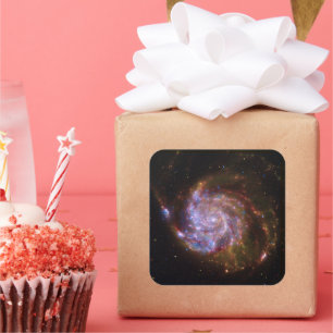 Starbirth in the Pinwheel: M101 Galaxy Square Sticker