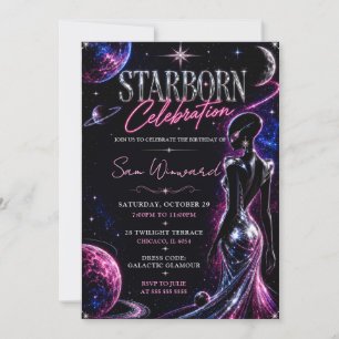 Starborn Celebration Birthday Party Invitation