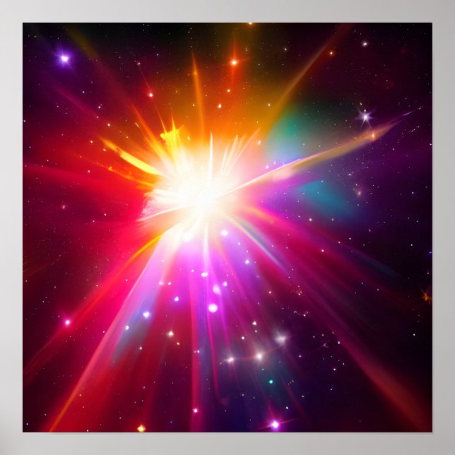 Starburst Background Poster (Front)