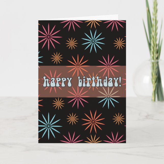 Starburst Birthday Card (Front)