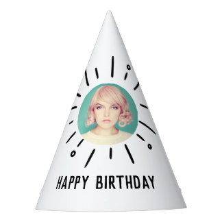 STARBURST | Custom Simple & Chic Photo Party Hat