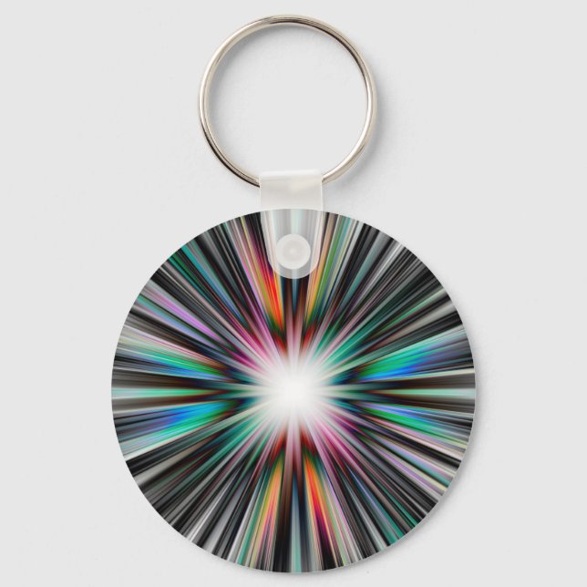 Starburst explosion pattern key ring (Front)