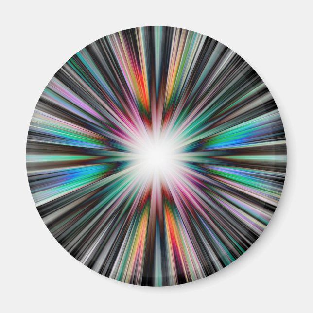 Starburst explosion pattern magnet (Front)