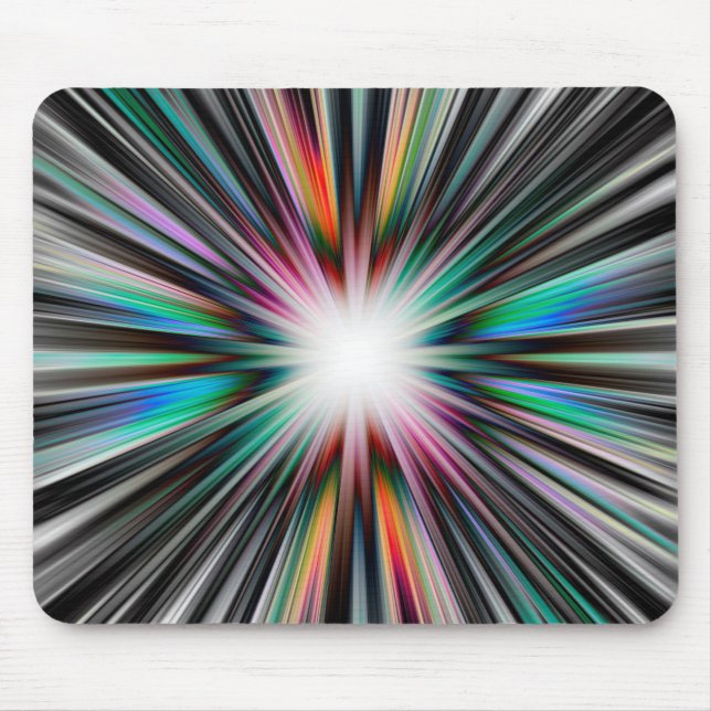 Starburst explosion pattern mouse mat (Front)