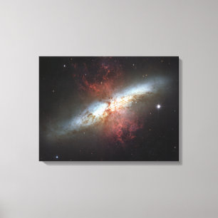 Starburst galaxy, Messier 82 Canvas Print