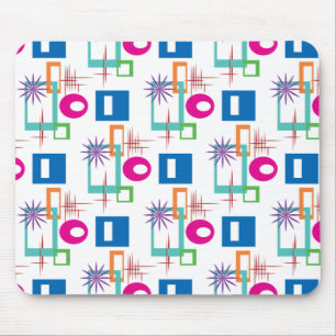 Starburst Geometric Multicolored Pattern Mouse Mat