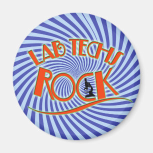 STARBURST LAB TECHS ROCK (LABORATORY SCIENTIST) MAGNET