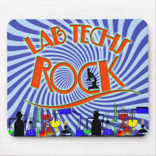 STARBURST LAB TECHS ROCK (LABORATORY SCIENTIST) MOUSE MAT