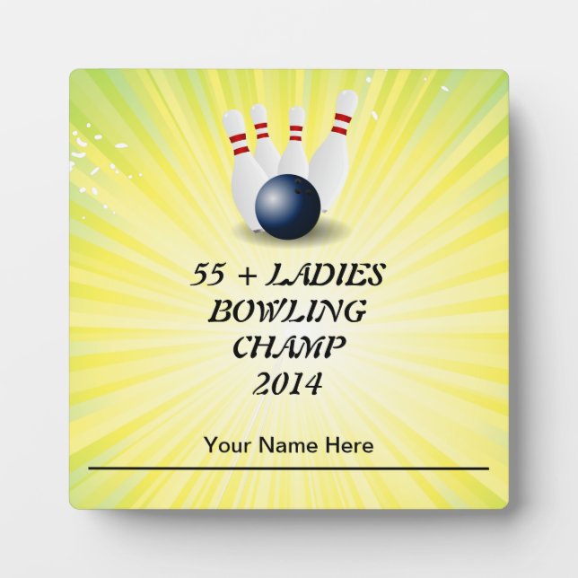 Starburst ladies champ fun laughs plaque (Front)