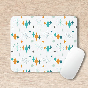 Starburst Mid Century Modern Pattern Mouse Mat