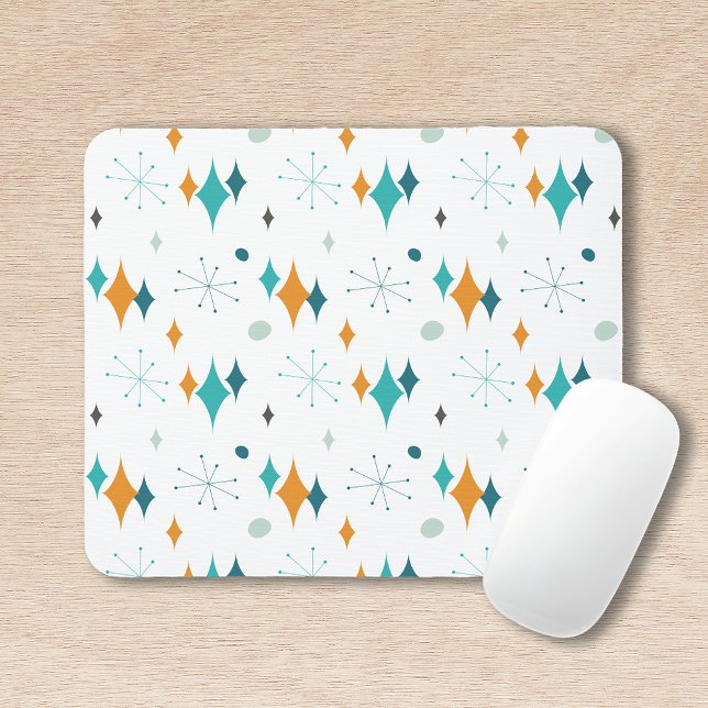 Starburst Mid Century Modern Pattern Mouse Mat (Creator Uploaded)