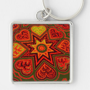 'Starburst of Love' Premium Keychain