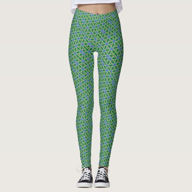 Starburst Pattern Leggings (Front)