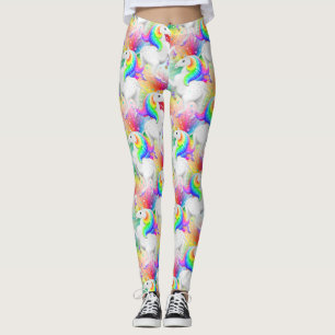 Starburst Princess Unicorn with Stars Leggings