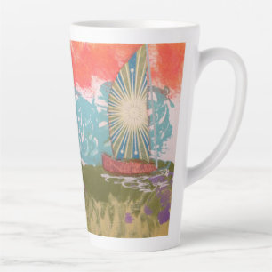 Starburst Sail  Latte Mug