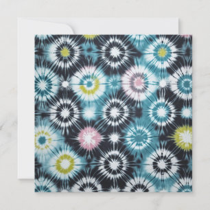 Starburst Tie Dye Design Invitation