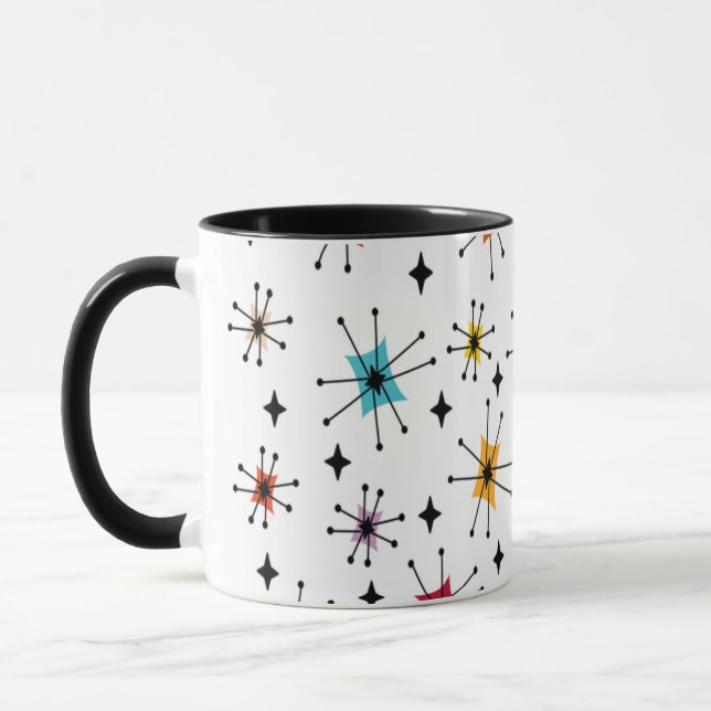 Starbursts and Stars Mug (Left)