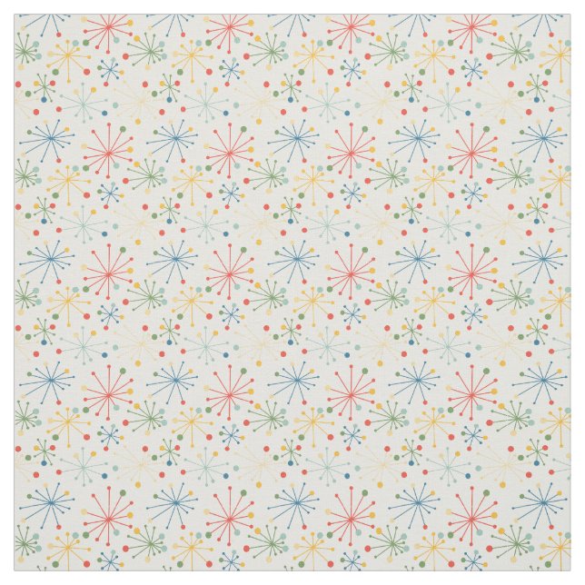 Starbursts in Colour  Fabric (Swatch)