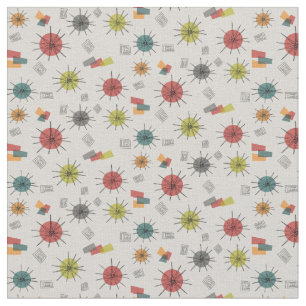 Starbursts Vintage Style Fabric