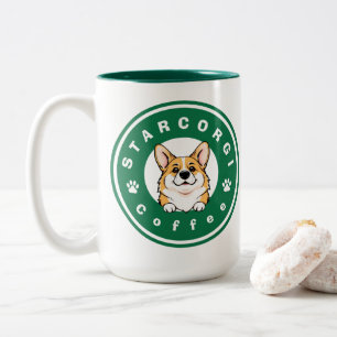 StarCorgi Coffee Two-Tone Coffee Mug