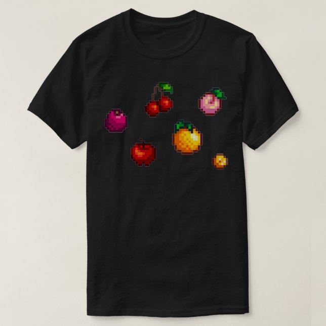Stardew Valley Fruit Tree Bundle T-Shirt (Design Front)