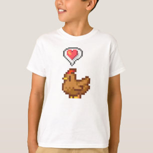 Stardew Valley Happy Brown Chicken   T-Shirt