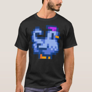 Stardew Valley Shane Blue Chicken Sticker &amp; Pi T-Shirt