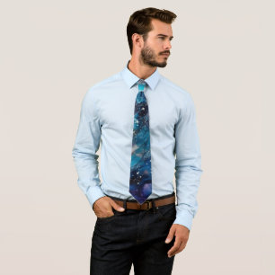 Stardush Galaxy Neck Tie