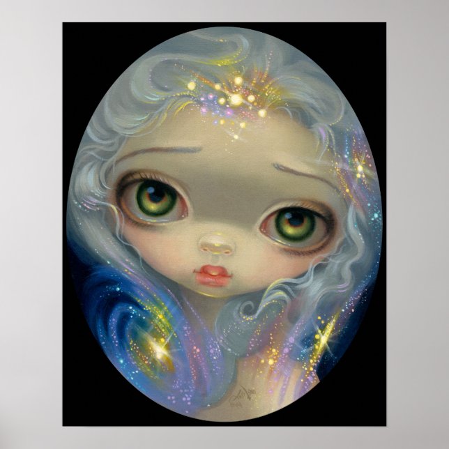 Stardust Angel ART PRINT big eyed art big eyes (Front)