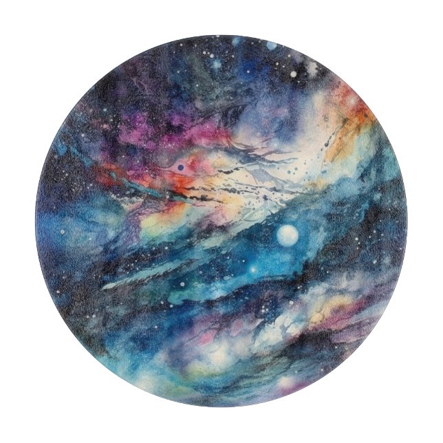 Stardust Galaxy Cutting Board (Front)