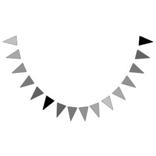 Stardust Grey to Black Gradient Theme Bunting
