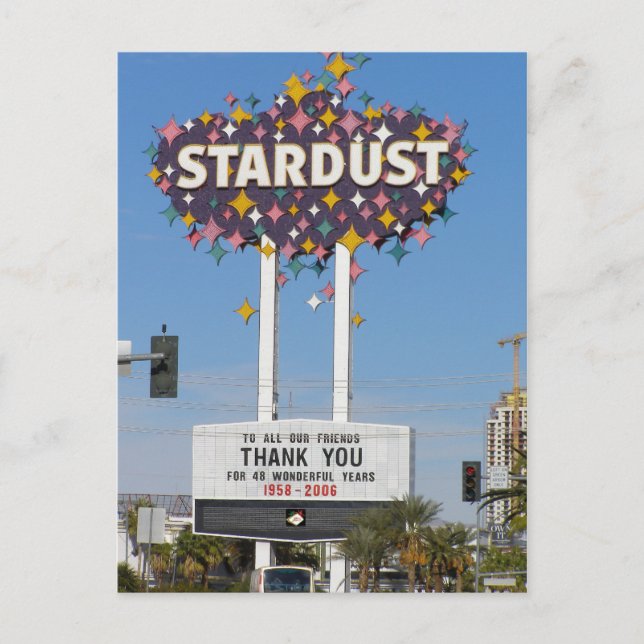 Stardust Las Vegas Marquee Postcards (Front)