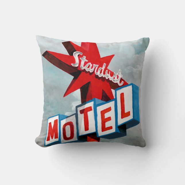 Stardust Motel Sign Cushion (Front)