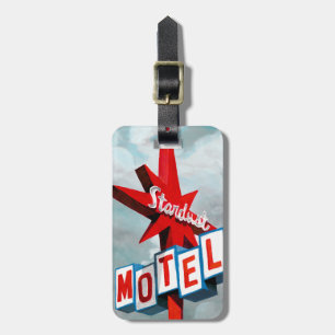 Stardust Motel Sign Luggage Tag