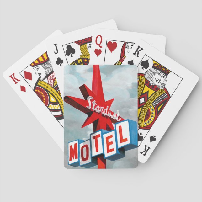 Stardust Motel Sign Playing Cards (Back)