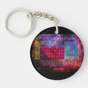Stardust Periodic Table Key Ring